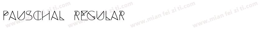 pauschal Regular字体转换